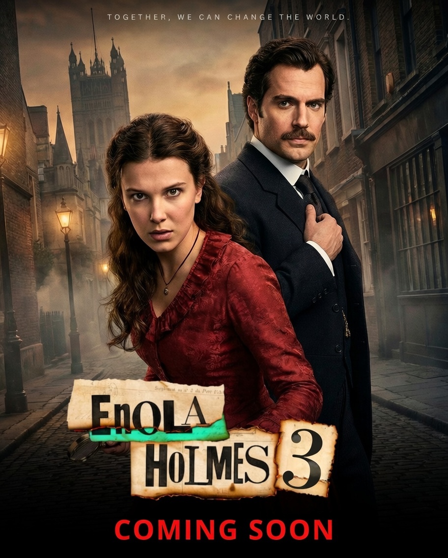 ENOLA HOLMES Season 3 Officially Confirmed for 2026: Millie Bobby Brown and Henry Cavill Reunite in Netflix’s Most Anticipated Mystery Yet – Wit, Danger, and Twists That Will Leave Fans Speechless