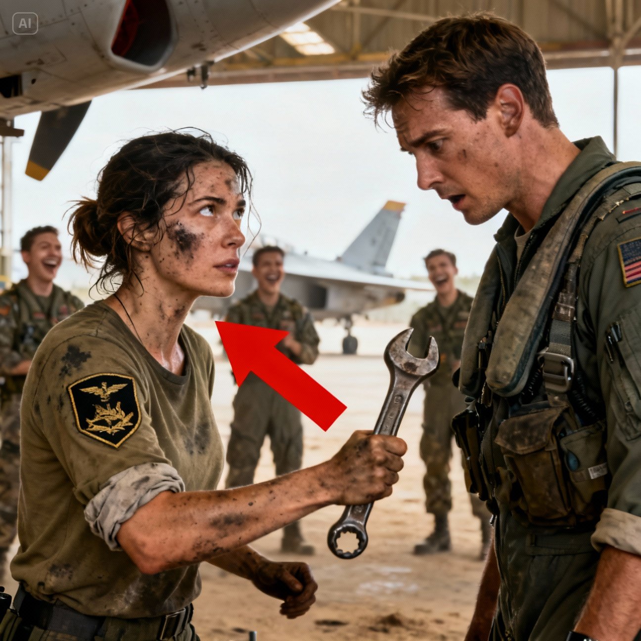 He tried to humiliate me in front of his squad, but the color drained from his face when he recognized the black and gold patch hidden under my rolled-up sleeve.