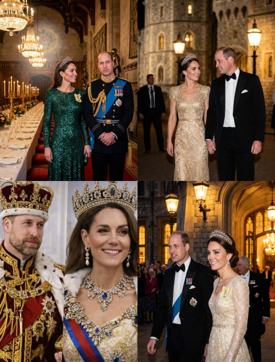 William & Catherine Set Windsor Aglow: A Night of Glamour and Undeniable Chemistry at Windsor Castle