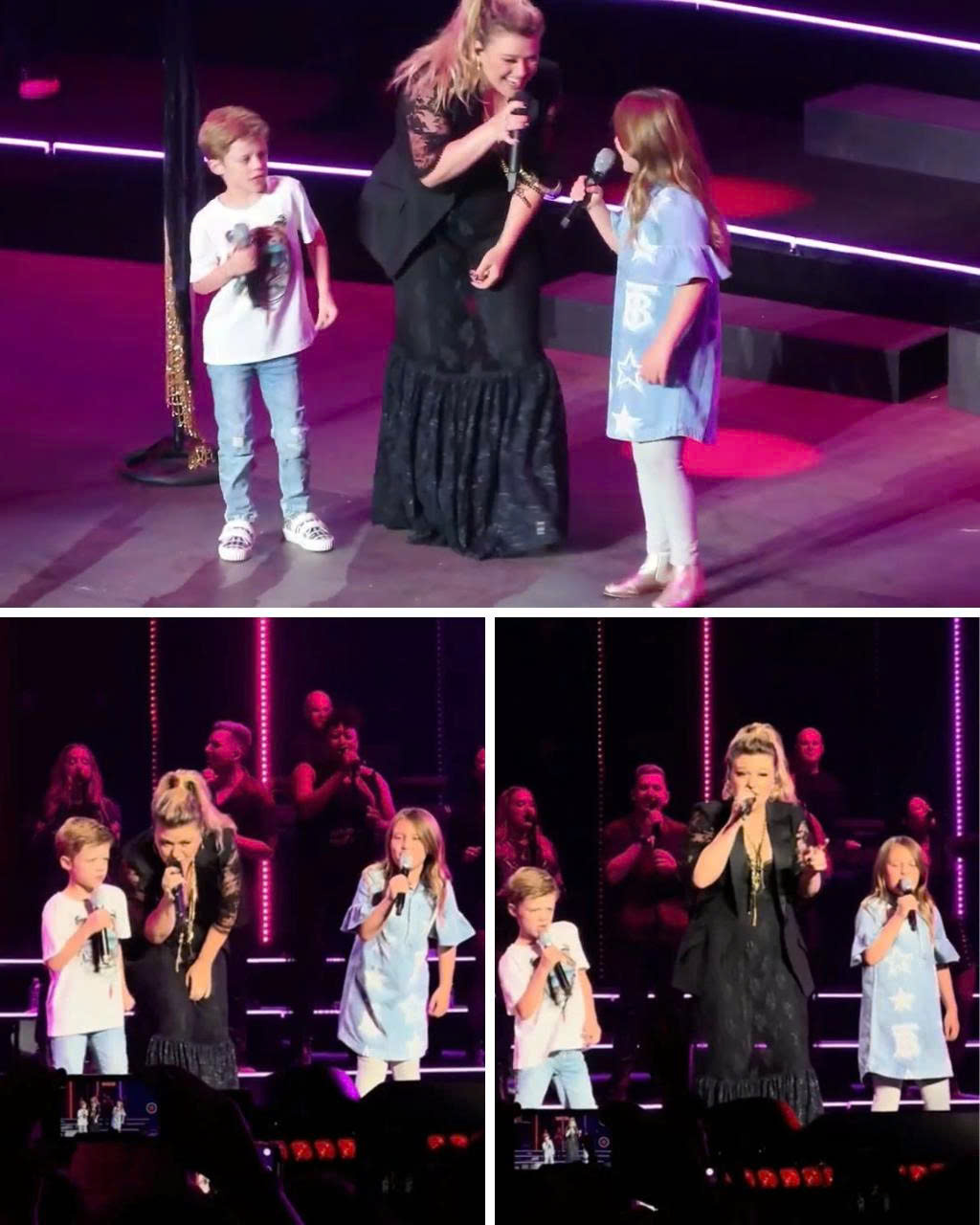 A Moment That Felt Too Pure for TV: Kelly Clarkson’s Heartfelt Duet of “Heartbeat Song” with Her Children Captures Hearts Worldwide