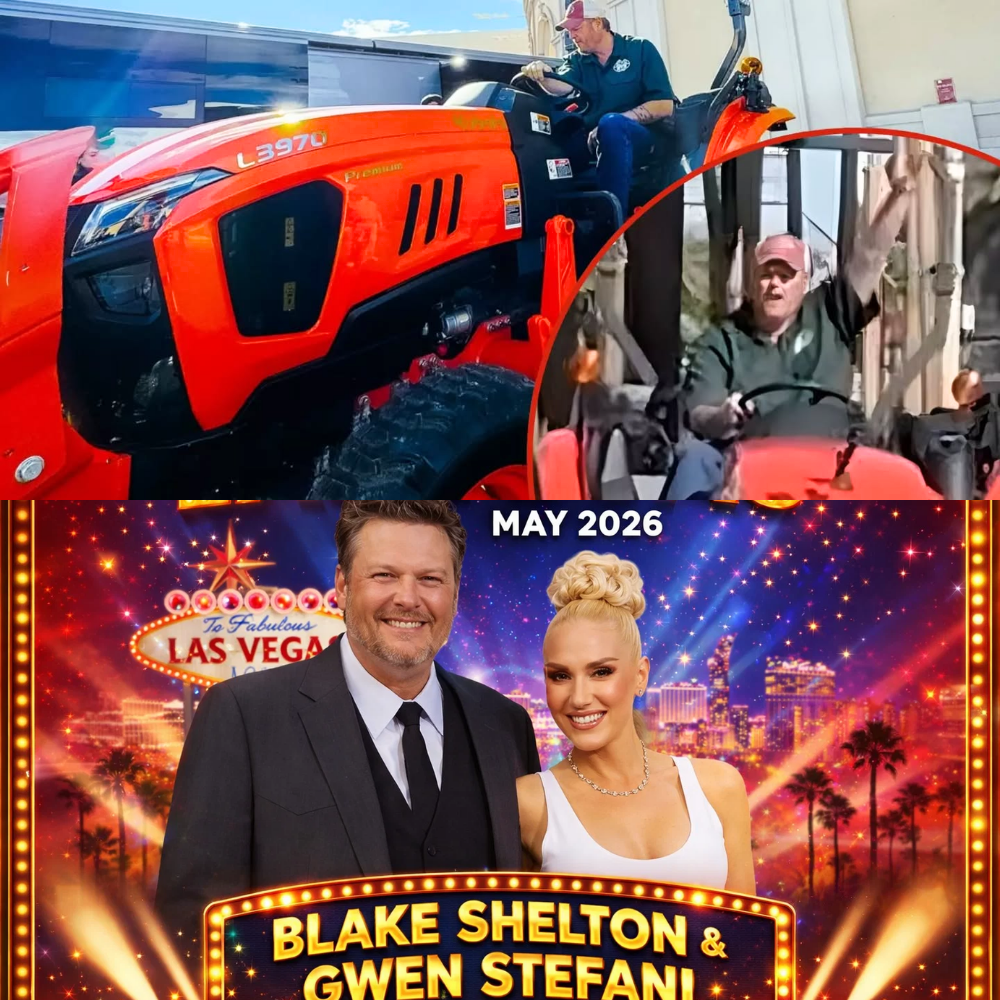 Blake Shelton’s Tractor Ride Shocks Vegas 🚜😲 Blake Shelton and Gwen Stefani Turn Las Vegas Into a Music Battleground This May