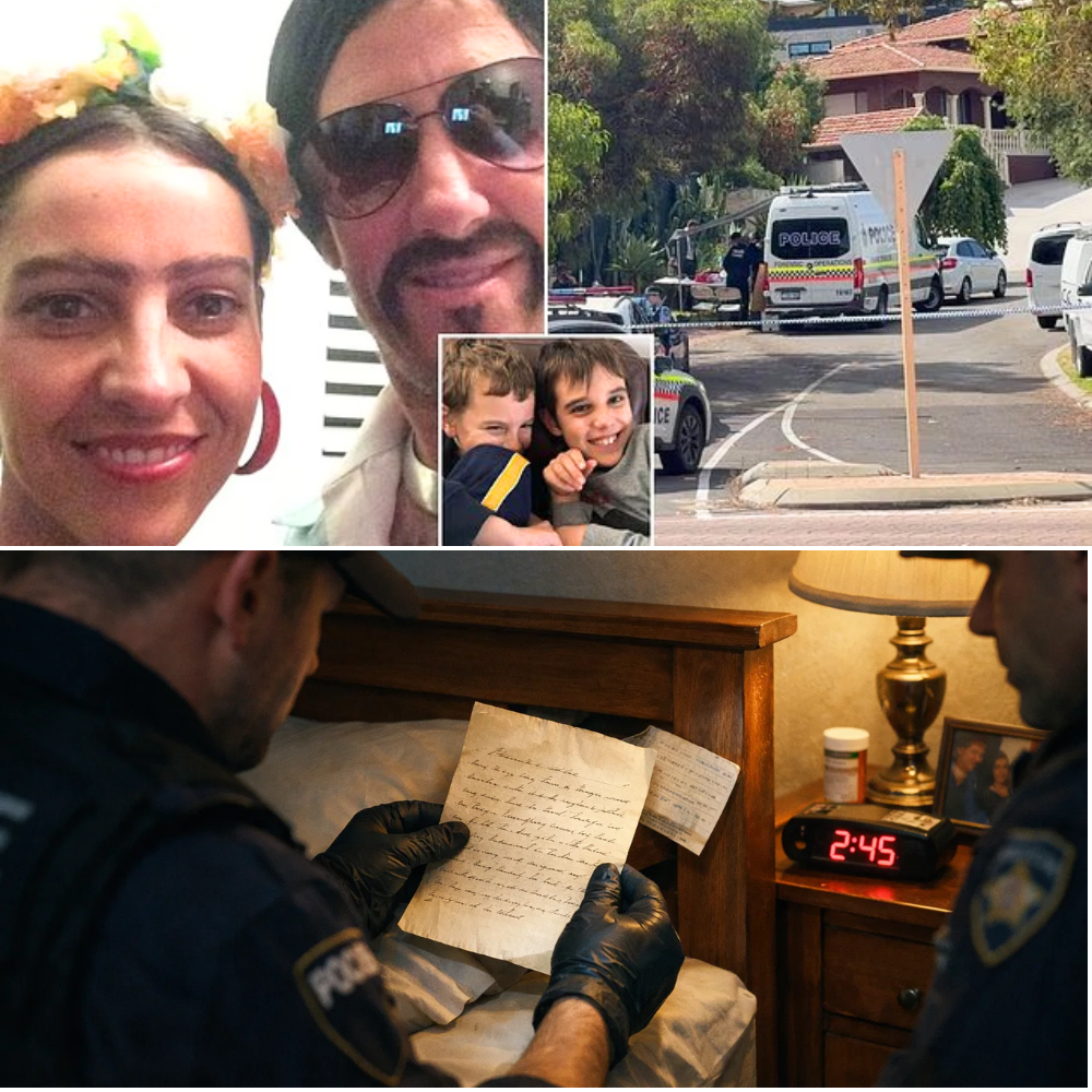 💔📄 “Don’t Enter”: Chilling Note, Final Letter, and the Tragic Deaths of Two Autistic Boys and Their Parents in Perth Home