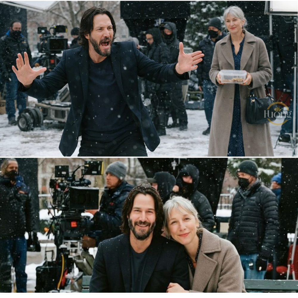 Keanu Reeves Freezes On Set Of Secret Action Film, But Alexandra Grant’s Loving Surprise Proves True Warmth Comes From The Heart ❄️