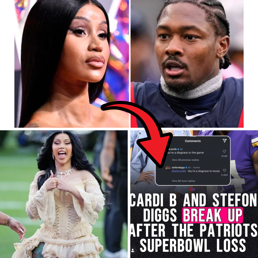 Super Bowl Heartbreak: Stefon Diggs and Cardi B Spark Breakup Rumors After Patriots’ Crushing Loss