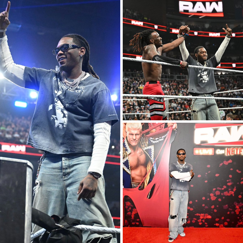 Offset Steals the Spotlight at WWE Monday Night RAW in Atlanta: Surprise Appearance Sends Crowd Into Frenzy