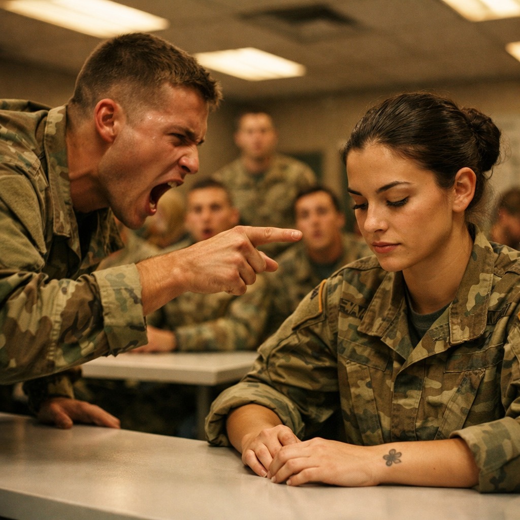 “That’s Stolen Valor!” He Yelled — Until the SEAL Commander Saluted Her and Everyone Froze