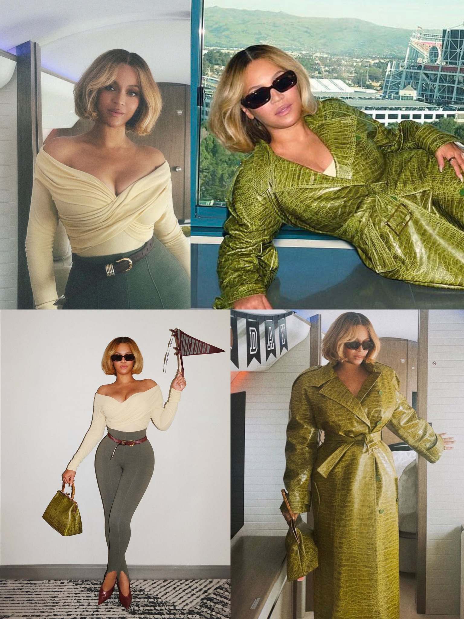 Queen Bey Steals the Spotlight: Beyoncé Debuts Stunning Blonde Bob and Chic Outfit at Super Bowl LX in Santa Clara – Fans Go Wild Over Her Boldest Transformation Yet