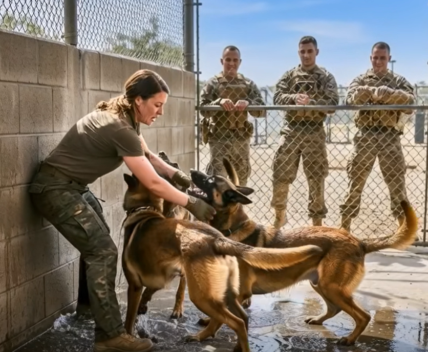 “SEALs Forced the New Girl into a K9 Showdown — They Froze When the “Uncontrollable” Dog Obeyed Her First Command”…