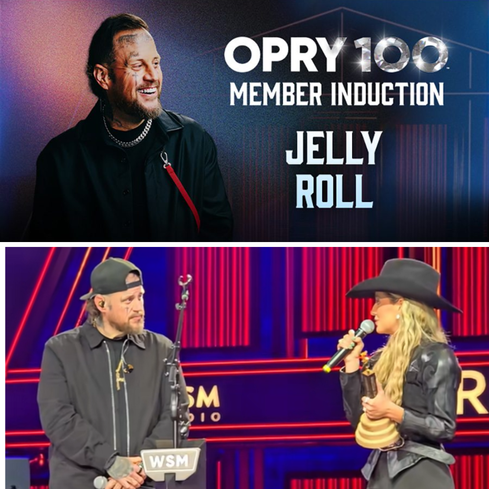 Congratulations to Jelly Roll: Officially Inducted as the Newest Member of the Grand Ole Opry by Lainey Wilson in Emotional Ceremony