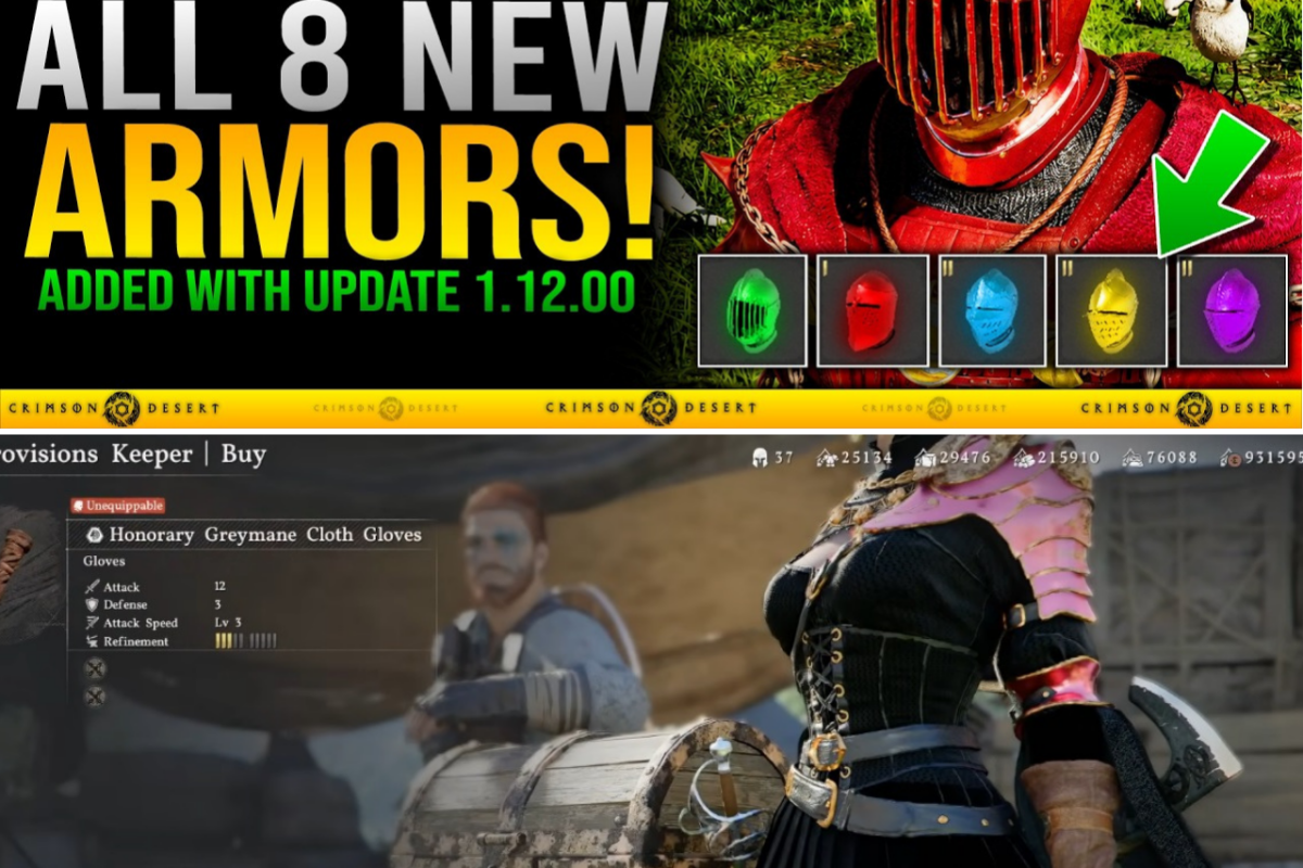 THE FORGE RUN: Dataminers Uncover Strategy Pathways for Crimson Desert Patch 1.12.00’s 8 Elite Armor and Sentinel Helmets