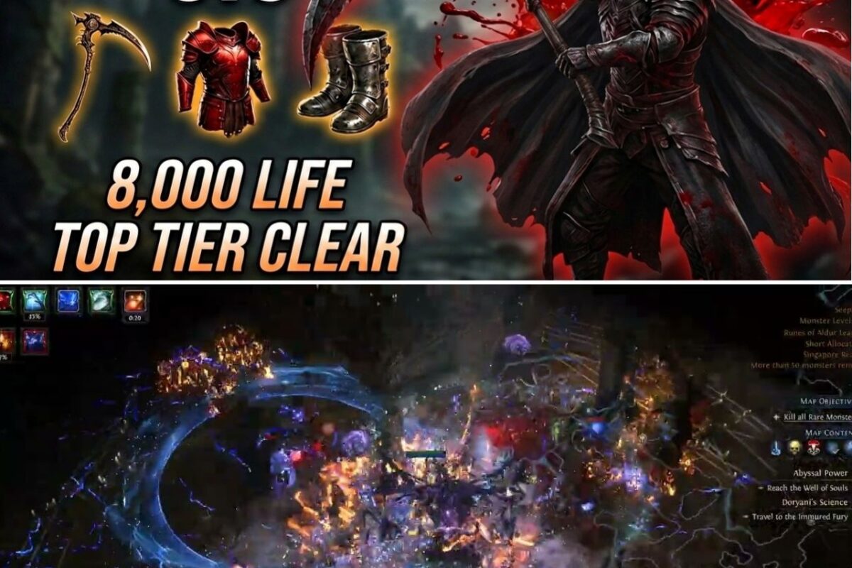 BLOOD BATH: The One-Shot ‘Reap’ Blood Mage Build Vaporizing Path Of Exile 2 End-Game Content