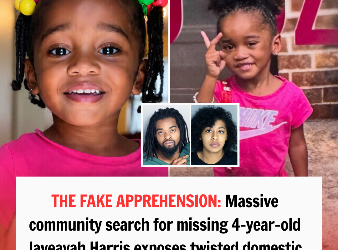 THE FAKE APPREHENSION: Massive community search for missing 4-year-old Javeayah Harris exposes twisted domestic charade