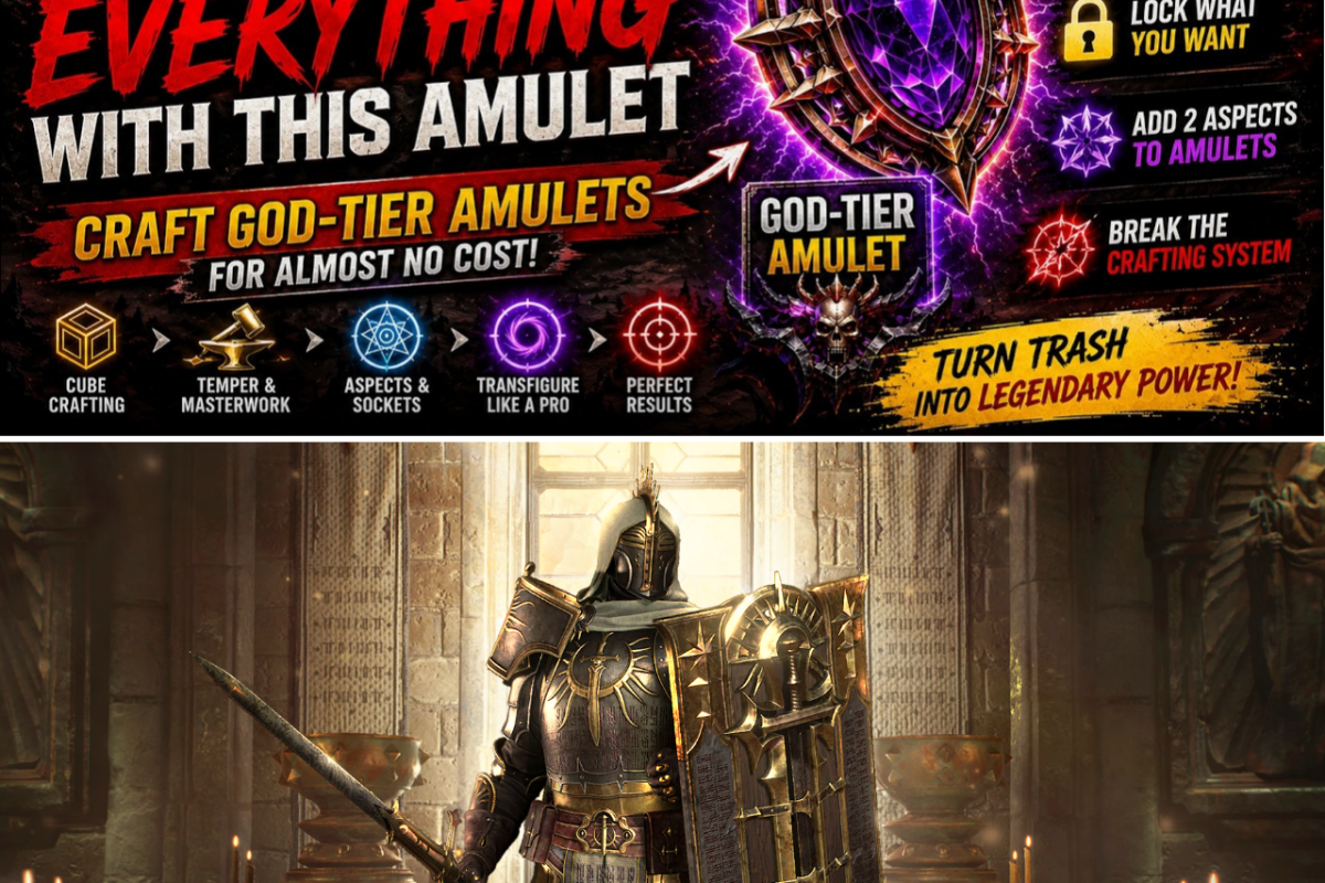 THE AMULET ALCHEMY: HOW DIABLO IV PLAYERS ARE EXPLOITING CUBE RECIPES AND OCCULTIST LOCKS TO CRAFT BIS GEAR FOR DIRT CHEAP