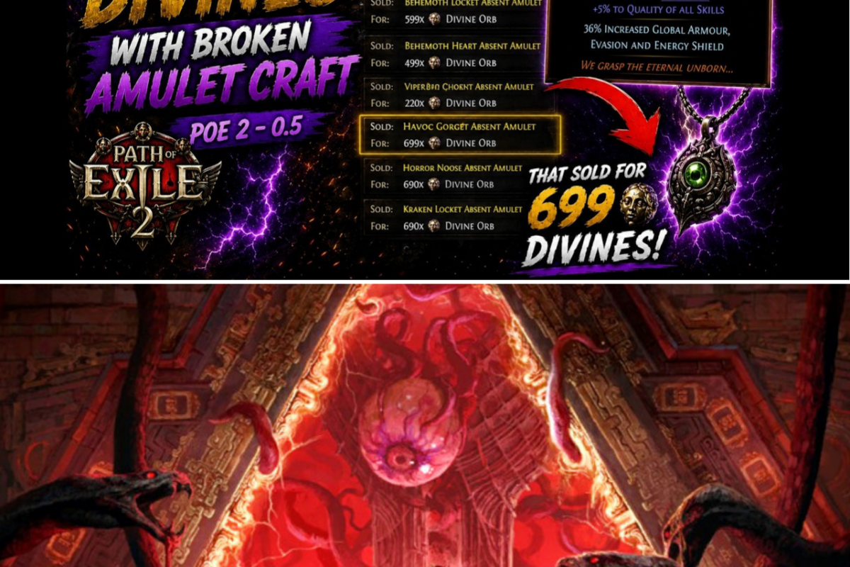 6,000 DIVINES IN ONE LEAGUE: ‘PATH OF EXILE 2’ CRAFTER REVEALS ‘GUARANTEED PROFIT’ ABSENT AMULET RECIPE