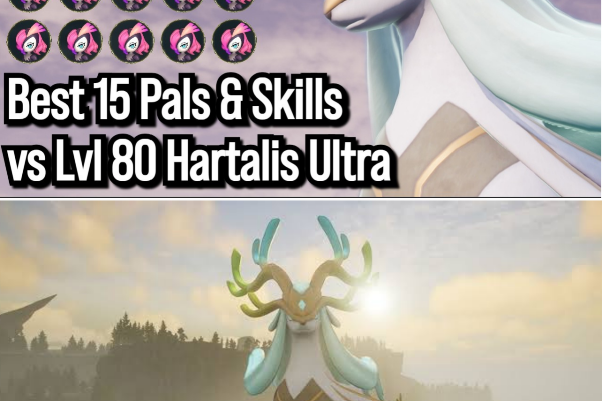 PALWORLD 1.0 ENDGAME RAID META BROKEN: 15 MAXED BELLANOIRS OBLITERATE LEVEL 80 HARTALIS ULTRA IN SUB-3-MINUTE RUN