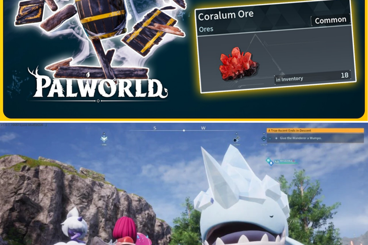 The Ultimate Coralum Ore Farming Guide in Palworld 1.0: Ocean Salvaging, Wasaska Breeding Exploits, and Base Automation