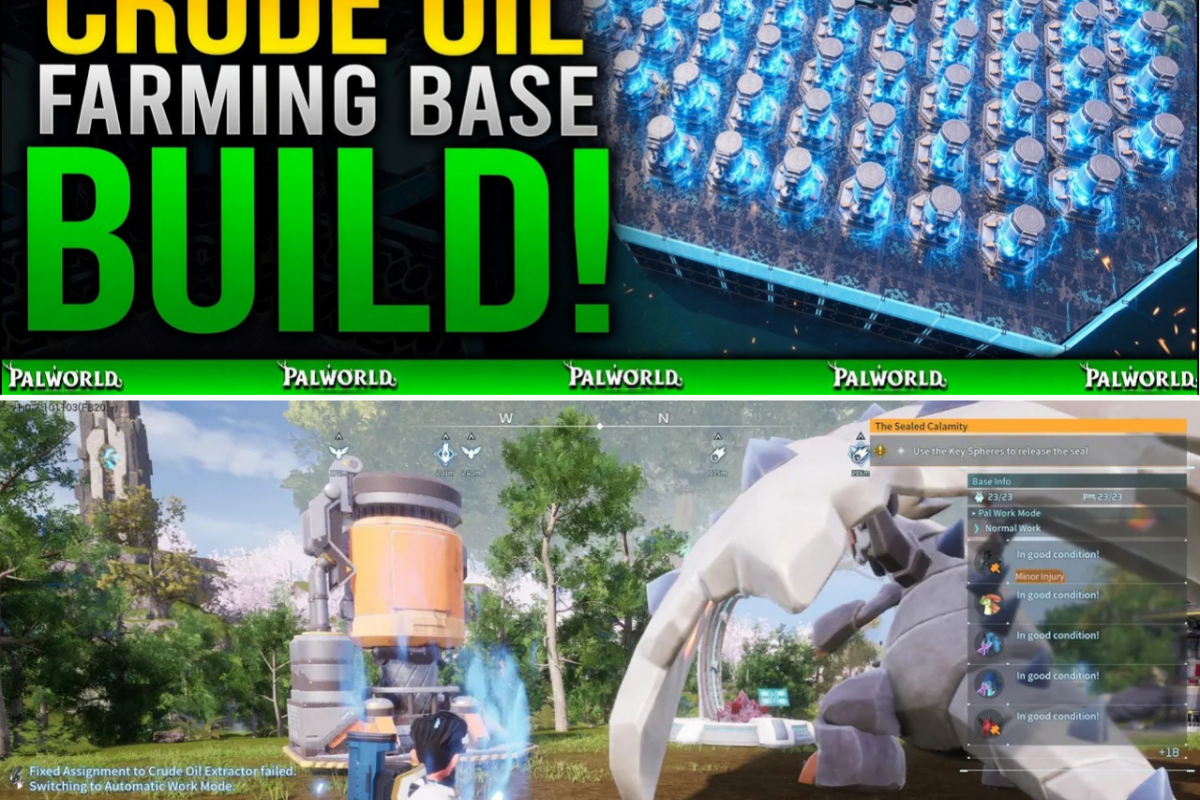 HOW TO BUILD AN INFINITE CRUDE OIL FARM ANYWHERE IN PALWORLD 1.0: THE ULTIMATE BASE BUILDING EXPLOIT GUIDE