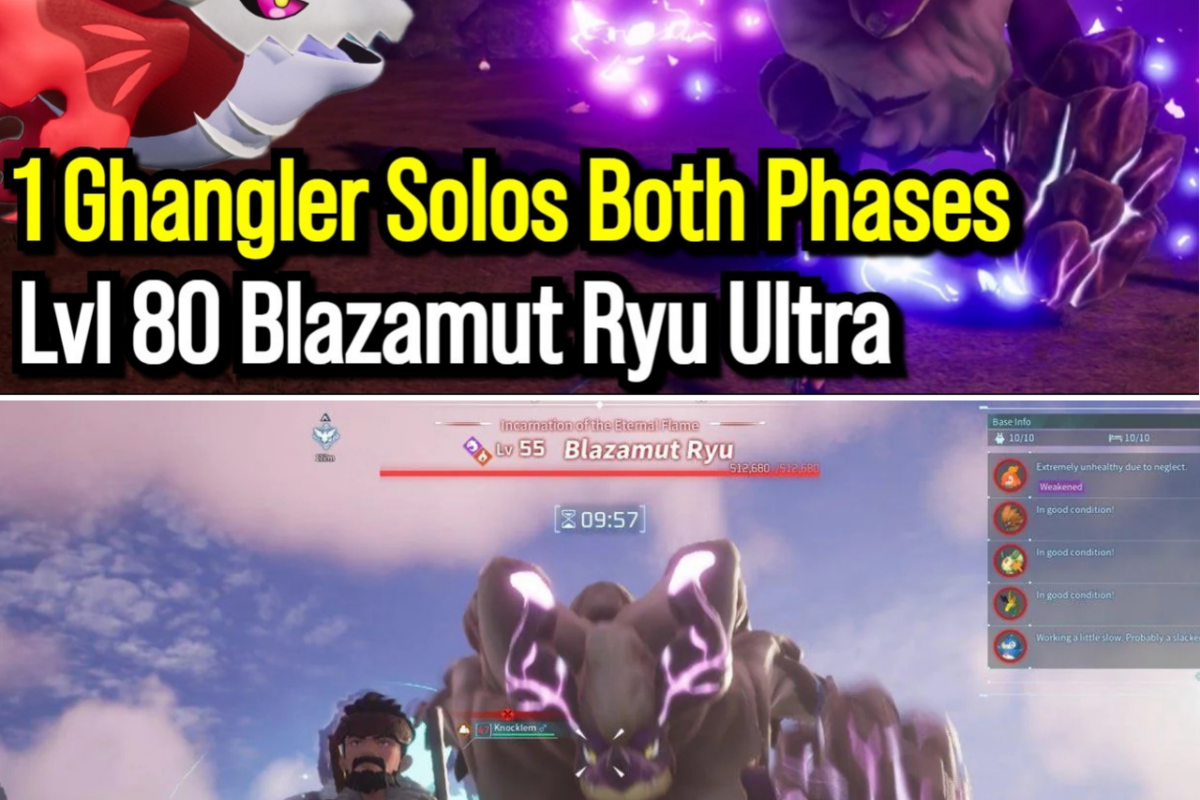 THE POUND-FOR-POUND KING: HOW A SINGLE GANGLER IGNIS SOLOED LEVEL 80 BLAZAMUT RYU ULTRA IN PALWORLD 1.0
