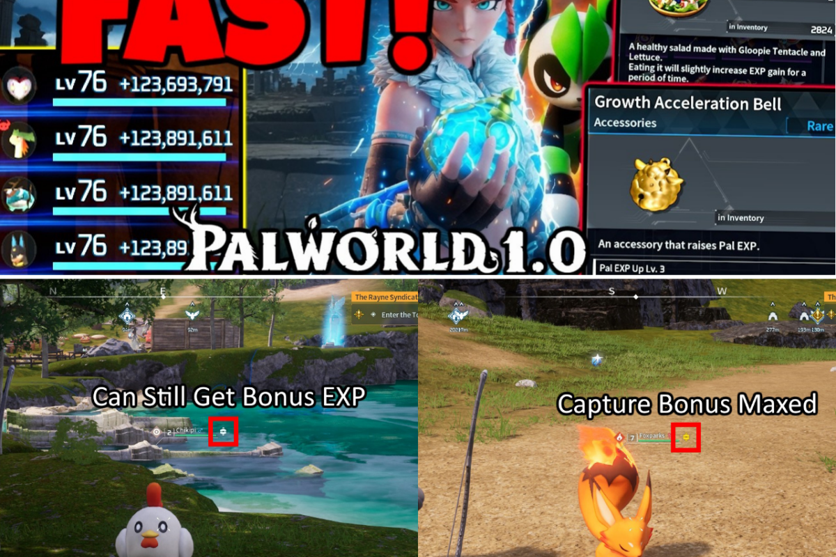 THE 4.4M XP PER FLIGHT METHOD: HOW PALWORLD 1.0 PLAYERS ARE POWER LEVELING PALS TO LEVEL 80 IN MINUTES