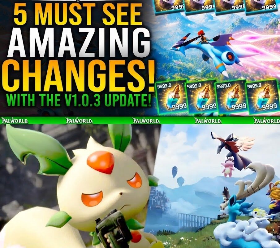 PROGRESSION SHAKE-UP: THE 5 GAME-CHANGING ADJUSTMENTS DEFINING PALWORLD PATCH v1.0.3